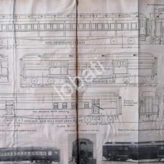 GRABADO ANTIGUO TREN PULLMAN, CARROS 1928 /A3