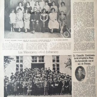 CARTEL ANTIGUO ORIGINAL DE MAESTRO ROMUALDO VAZQUEZ Y ALUMNAS 1925 Y MAS NOTAS / MSC