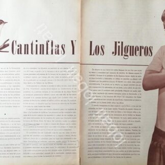 CARTEL ANTIGUO ORIGINAL DE CANTINFLAS Y LOS JILGUEROS 1959 SATIRA POLITICA /FEP
