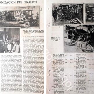 CARTEL ANTIGUO ORIGINAL DE EL TRAFICO EN EL DISTRITO FEDERAL EN 1922