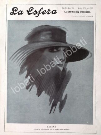 PORTADA ANTIGUA ORIGINAL DE FEDERICO RIBAS 1921 / ARTE