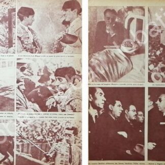 CARTEL ANTIGUO ORIGINAL DE ULTIMA CORRIDA Y MUERTE DE MANOLETE 1947 / TOROS /FEP