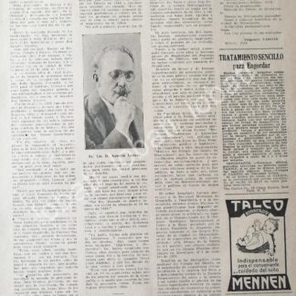 CARTEL ANTIGUO ORIGINAL DE DON AGUSTIN LANUZA ROMERO 1925 / ECT /FEP