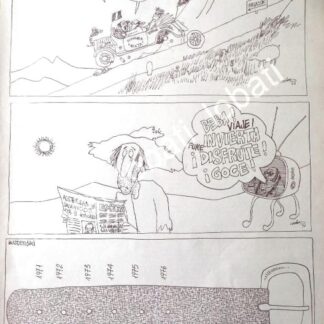 CARTEL ANTIGUO ORIGINAL DE CARICATURA VINTAGE. RIUS. 1973 SATIRAS POLITICAS