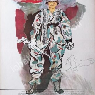 CARTEL ANTIGUO ORIGINAL DE ARMAS NUCLEARES, DIBUJOS DE RENATO GUTOSO