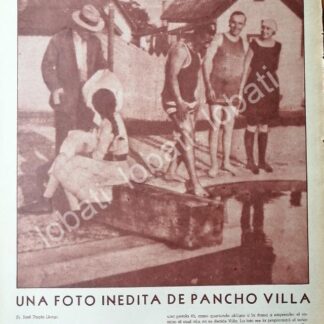 CARTEL ANTIGUO ORIGINAL DE PANCHO VILLA Y SU FOTO INAEDITA 1966 / RARO