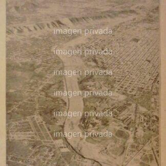 AFICHE ANTIGUO PLANO AEREO DE MONTERREY 1955