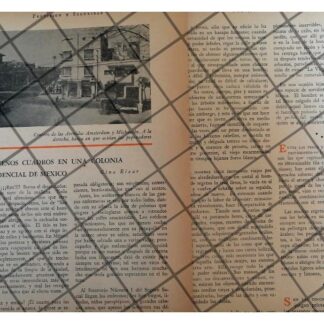 AFICHE RETRO. LA COLONIA HIPODROMO 1955 D.F