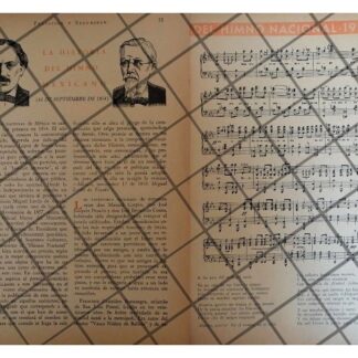 AFICHES ANTIGUOS CENTENARIO DEL HIMNO NACIONAL 1955