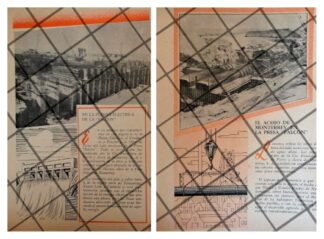 AFICHES ANTIGUOS CONSTRUCCION DE LA PRESA FALCON 1955