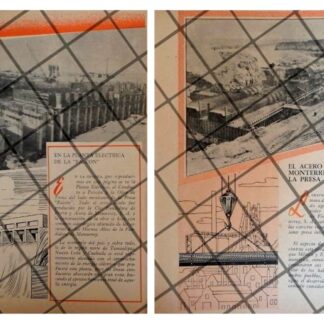 AFICHES ANTIGUOS CONSTRUCCION DE LA PRESA FALCON 1955