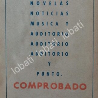 CARTEL ANTIGUO ORIGINAL DE RADIO DIFUSORA XECR. MORELIA MICH. 1963 /102