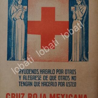 CARTEL ANTIGUO ORIGINAL DE CRUZ ROJA COLECTA 1965 /718 MONTERREY