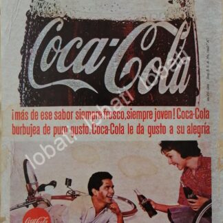 CARTEL ANTIGUO ORIGINAL DE REFRESCOS COCA COLA 1965. /223