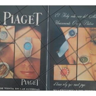 CARTEL PUBLICITARIO RETRO. RELOJES PIAGET 1967 /11