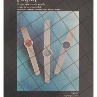 CARTEL PUBLICITARIO RETRO. RELOJES PIAGET 1967 /10