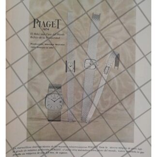 CARTEL PUBLICITARIO RETRO. RELOJES PIAGET 1967 /8