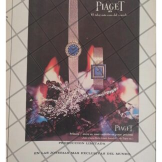 CARTEL PUBLICITARIO RETRO. RELOJES PIAGET 1966 /7