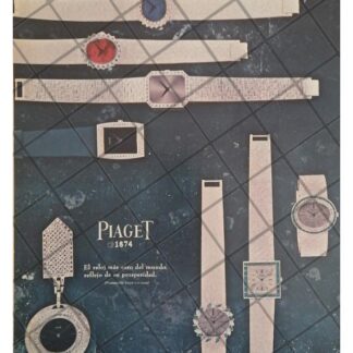 CARTEL PUBLICITARIO RETRO. RELOJES PIAGET 1966 /5
