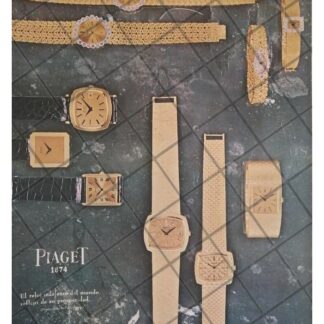 CARTEL PUBLICITARIO RETRO. RELOJES PIAGET COLOR 1966 /4