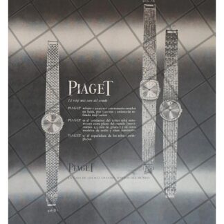 CARTEL PUBLICITARIO RETRO. RELOJES PIAGET 1965 /20