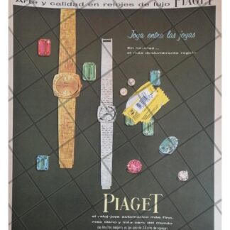 CARTEL PUBLICITARIO RETRO. RELOJES PIAGET 1968 /17