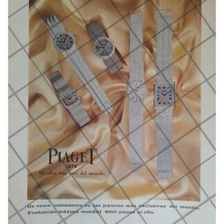 CARTEL PUBLICITARIO RETRO. RELOJES PIAGET 1968 /14