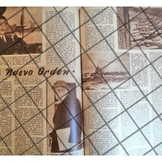 AFICHE RETRO 1942 JAPON Vs U.S.A UN NUEVO ORDEN