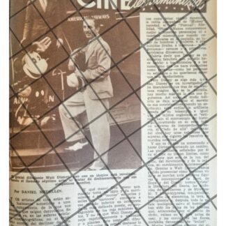 AFICHE RETRO WALT DISNEY REVOLUCIONA EL CINE 1942