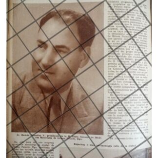 AFICHE RETRO RAMON GONZALEZ V. 1942 DURANGO.