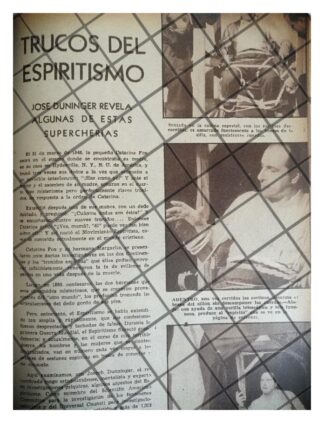 AFICHE RETRO JOSEPH DUNNINGER Y LOS CHARLATANES 1942
