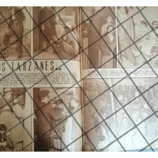 AFICHE RETRO DE 1942 LOS TARZANES DE BARRIO D.F