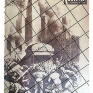 GRABADO RETRO ATAQUE A NEW YORK 1941 ALEX LEYDENFROST