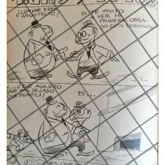 RARA TIRA COMICA ANTIGUA 1941 HANS Y FRITZ /ANGEL ZAMARRIPA 8
