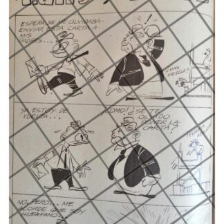 RARA TIRA COMICA ANTIGUA 1941 HANS Y FRITZ /ANGEL ZAMARRIPA 9