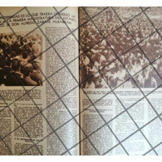 AFICHE ANTIGUO CAMPAÑA. ALFREDO ZARATE ALBARRAN 1941