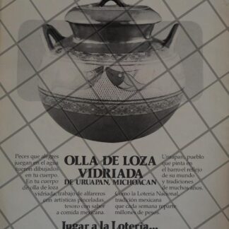 CARTEL ANTIGUO LOTERIA NACIONAL 1980S /170