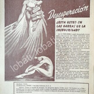 CARTEL ANTIGUO ORIGINAL DE CAMPAÑA DE LOS ROSACRUCES AMORC 1951 /196 / RLG