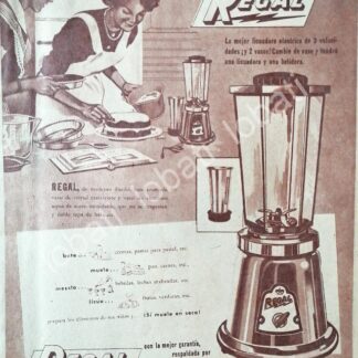 CARTEL ANTIGUO ORIGINAL DE ELECTRODOMESTICOS REGAL 1953 H. STEELE Y CIA. /9
