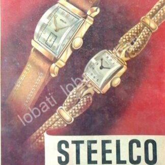 CARTEL ANTIGUO ORIGINAL DE RELOJES STEELCO 1953 IMPORTADORA H. STEELE & CIA / 51