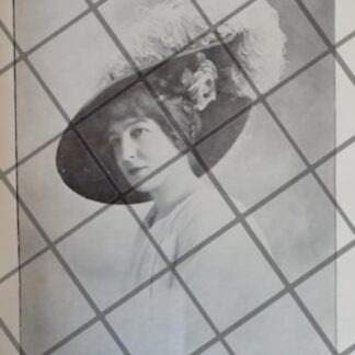 CARTEL ANTIGUO 1910 SOMBRERO DAMA. CASA FELIX DE PARIS /11