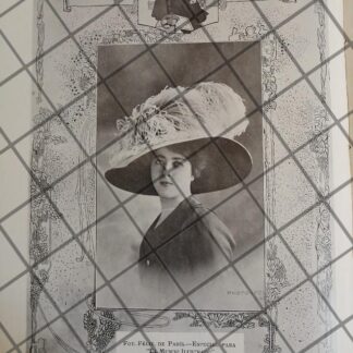 CARTEL ANTIGUO 1910 SOMBRERO DAMA. CASA FELIX DE PARIS /6