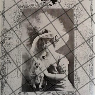 CARTEL ANTIGUO 1910 SOMBRERO DAMA. CASA FELIX DE PARIS /7