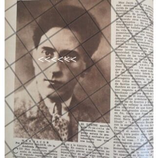 AFICHE RETRO MUERE JEAN COCTEAU 1944