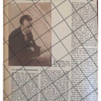 AFICHE RETRO MUERTE DE JEAN COCTEAU 1944