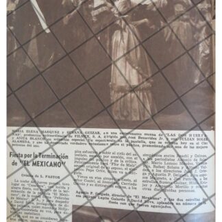 AFICHE RETRO TERMINAN PELLICULA "EL MEXICANO" 1944