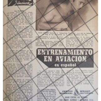 AFICHE RETRO BOXEADOR JULIO CESAR JIMENES 1944