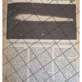 AFICHE RETRO DESCUBREN EL COMETA PARASKEVOUPOULOS