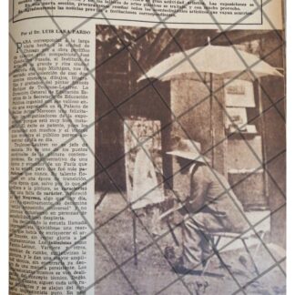 AFICHE RETRO EXPOSICION TOLOUSSE LAUTREC D.F 1944