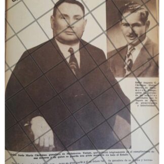 AFICHE RETRO AUGUSTO CARDENAS MONTEMAYOR 1944